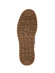 Pavers Brown Wide Fit Leather Boots With Grip Sole - Image 5 of 5