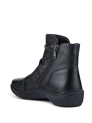 Pavers Black Wide Fit Leather Ankle Boots - Image 3 of 5