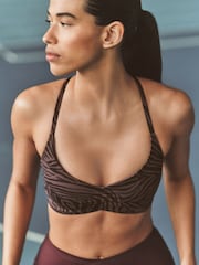 Schwarz/Rose - Strappy Back Medium Impact Sports Bras 2 Pack - Bild 1 von 10