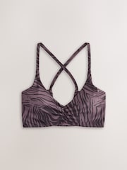 Schwarz/Rose - Strappy Back Medium Impact Sports Bras 2 Pack - Bild 7 von 10