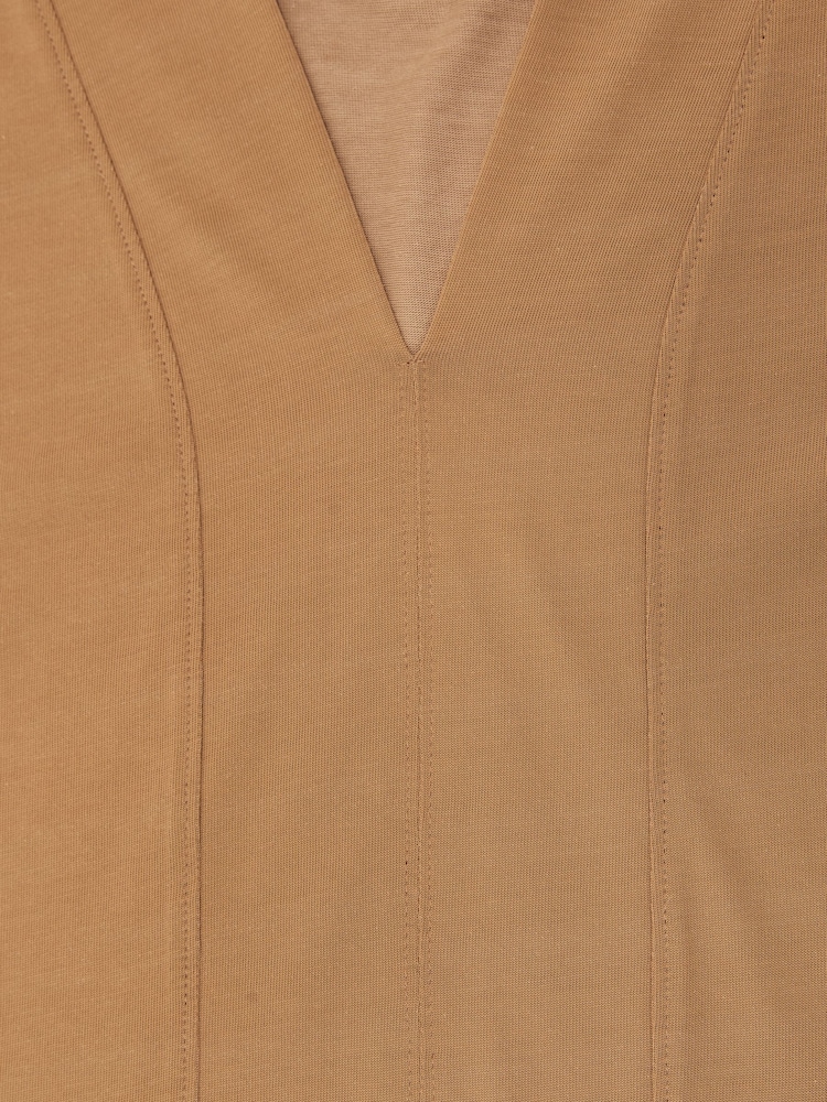 Reiss Camel Mira V-Neck Shell Top - Image 6 of 6 Reiss Camel Mira V-Neck Shell Top - Image 6 of 6