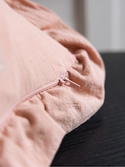 Rockett St George Lips Frill Washed Cotton Cushion - Image 4 of 7