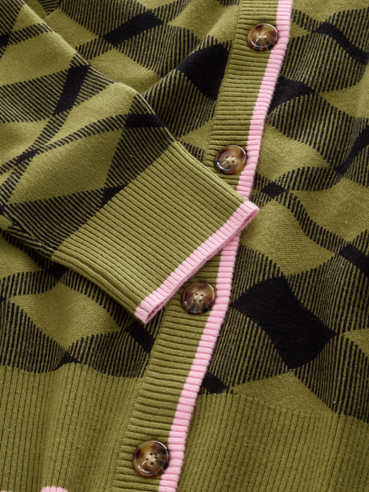 Never Fully Dressed Green Tartan Cheryl Cardigan - Image 2 of 8 Never Fully Dressed Green Tartan Cheryl Cardigan - Image 2 of 8