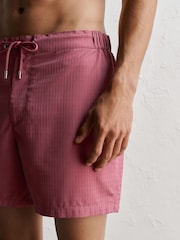 Mauve Pink Signature Waffle Texture Ultra Soft 5 Inch Swim Shorts - Image 4 of 8