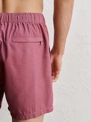 Mauve Pink Signature Waffle Texture Ultra Soft 5 Inch Swim Shorts - Image 5 of 8