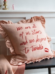 Rockett St George Frill Washed Cotton Cushion - Bild 1 von 5