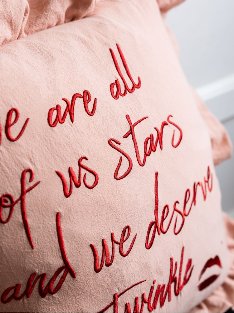 Rockett St George Frill Washed Cotton Cushion - Bild 2 von 5