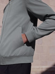 Blue Plain Smart Bomber Jacket - Image 7 of 8