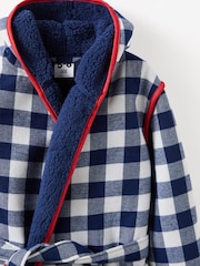 Cotton On Blue Hooded Dressing Gown - Image 3 of 3