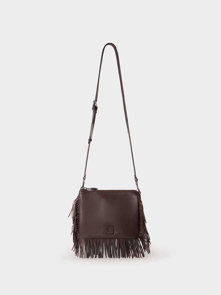 Osprey London The Faithful Leather Crossbody Brown Bag - Image 2 of 6