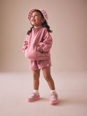 Rose Pink Plain Sweat Shorts (3mths-7yrs) - Image 1 of 5