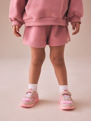 Rose Pink Plain Sweat Shorts (3mths-7yrs) - Image 3 of 5