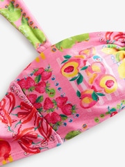 Never Fully Dressed Pink Fruit Bandeau Bikini Top - Image 3 of 3