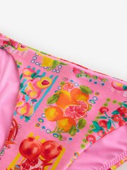 Never Fully Dressed Pink Fruit Tie Side Bikini Bottoms - Image 2 of 3