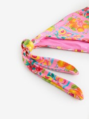 Never Fully Dressed Pink Fruit Tie Side Bikini Bottoms - Image 3 of 3