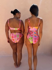 Never Fully Dressed Pink Fruit High Waist Bikini Bottoms - Image 4 of 8