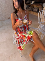 Never Fully Dressed Fruits 100% Viscose Slip Dress - Image 2 of 3
