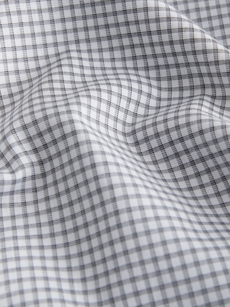 Blanco/Minicuadros grises - Cotton Long Sleeve Archive Collection Shirt - Imagen 9 de 9