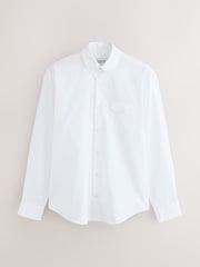 White Regular Fit Cotton Long Sleeve Archive Collection Shirt - Image 6 of 8