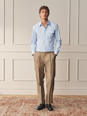 Blue Regular Fit Cotton Long Sleeve Archive Collection Shirt - Image 2 of 9