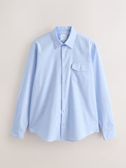 Blue Regular Fit Cotton Long Sleeve Archive Collection Shirt - Image 7 of 9