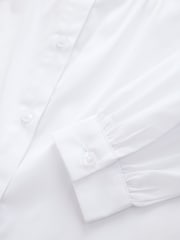 Blanco - Camisas escolares de manga larga con cuello de volantes para niñas, paquete 2 (3-14años) - Imagen 6 de 7