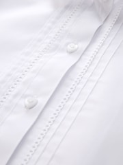 White Cotton Rich Scalloped Collar School Shirts 2 Pack (3-14yrs) - Image 5 of 5