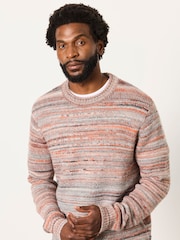 FatFace Natural Ombre Crew Neck Knitted Jumper - Image 3 of 6