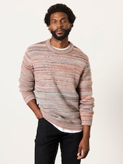 FatFace Natural Ombre Crew Neck Knitted Jumper - Image 4 of 6