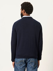 FatFace Rye Navy Crew Neck Knitted Jumper - Image 2 of 6