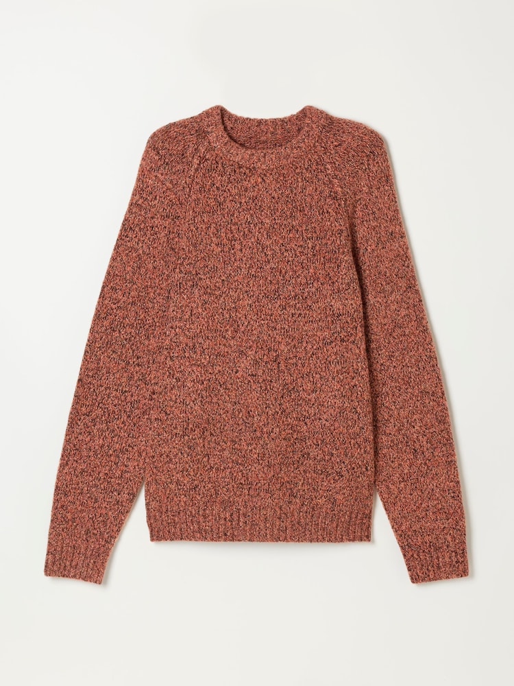FatFace Deanston Burnt Orange Crew Neck Jumper - Image 2 of 6