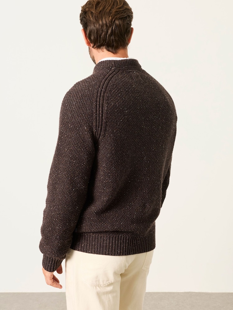 FatFace Penton Chestnut Brown Crew Neck Jumper - Image 2 of 6 FatFace Penton Chestnut Brown Crew Neck Jumper - Image 2 of 6