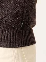 FatFace Penton Chestnut Brown Crew Neck Jumper - Image 5 of 6