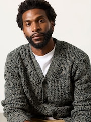 FatFace Penton Dark Green Knitted Cardigan - Image 3 of 5