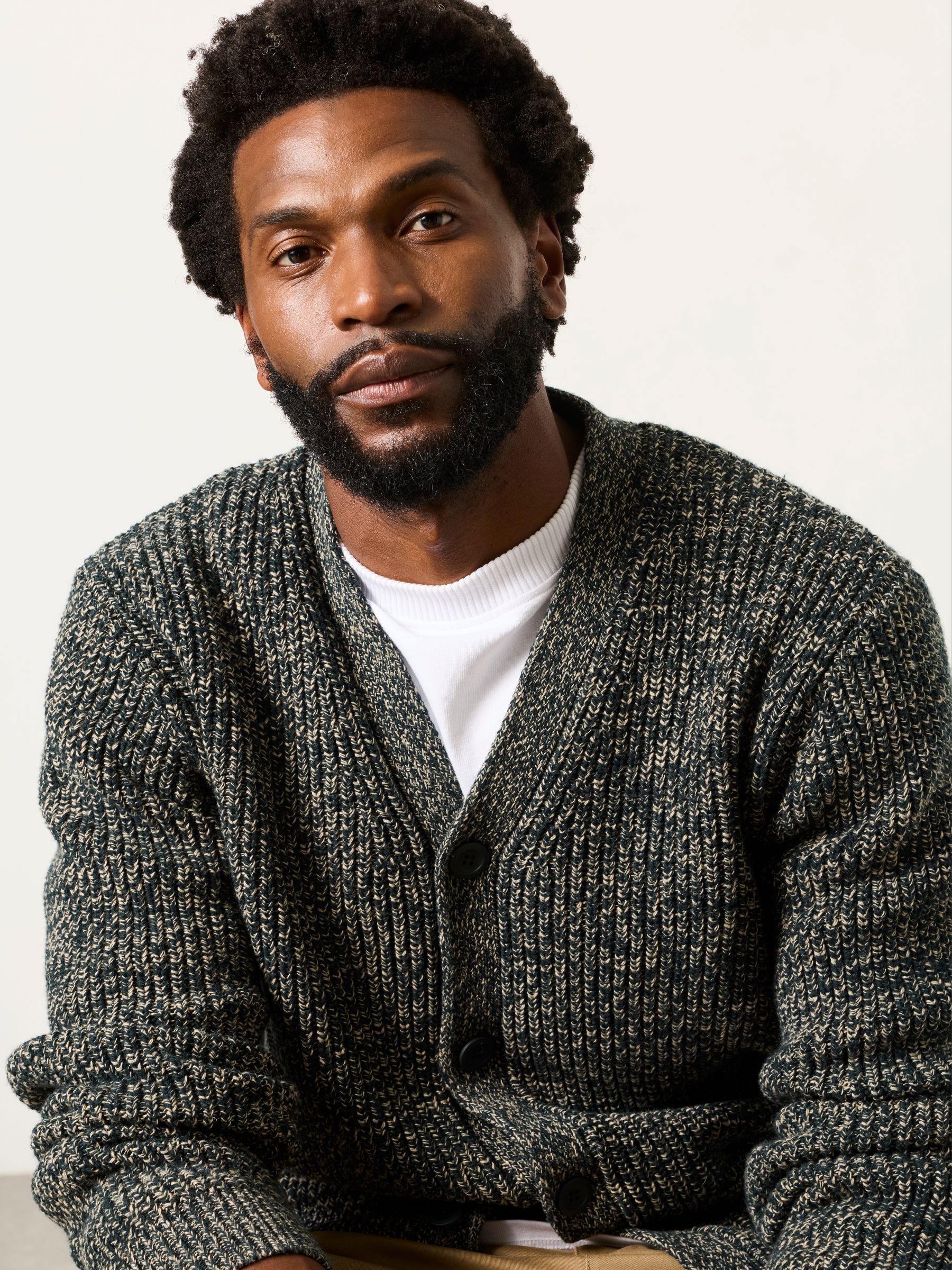 Buy FatFace Penton Dark Green Knitted Cardigan from the Next UK