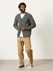 FatFace Penton Dark Green Knitted Cardigan - Image 6 of 7