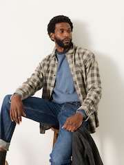FatFace Rye Blue Denim Crew Neck Knitted Jumper - Image 5 of 6