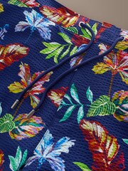 Navy Blue Signature Floral Print Swim Shorts - Image 4 of 7