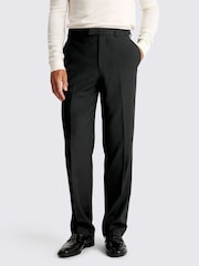 MOSS Black Relaxed Fit Dress Trousers - Image 1 of 3