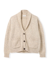 Celtic & Co. Natural Shawl Collar Cardigan - Image 2 of 2