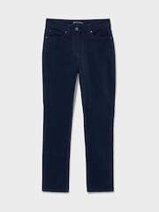 Crew Clothing Blue Velvet Trousers - Image 5 of 5