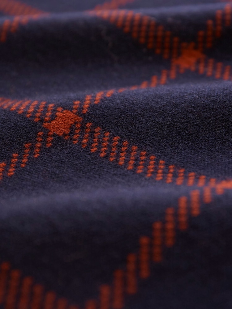 Celtic & Co Check Blue Jumper - Image 8 of 8