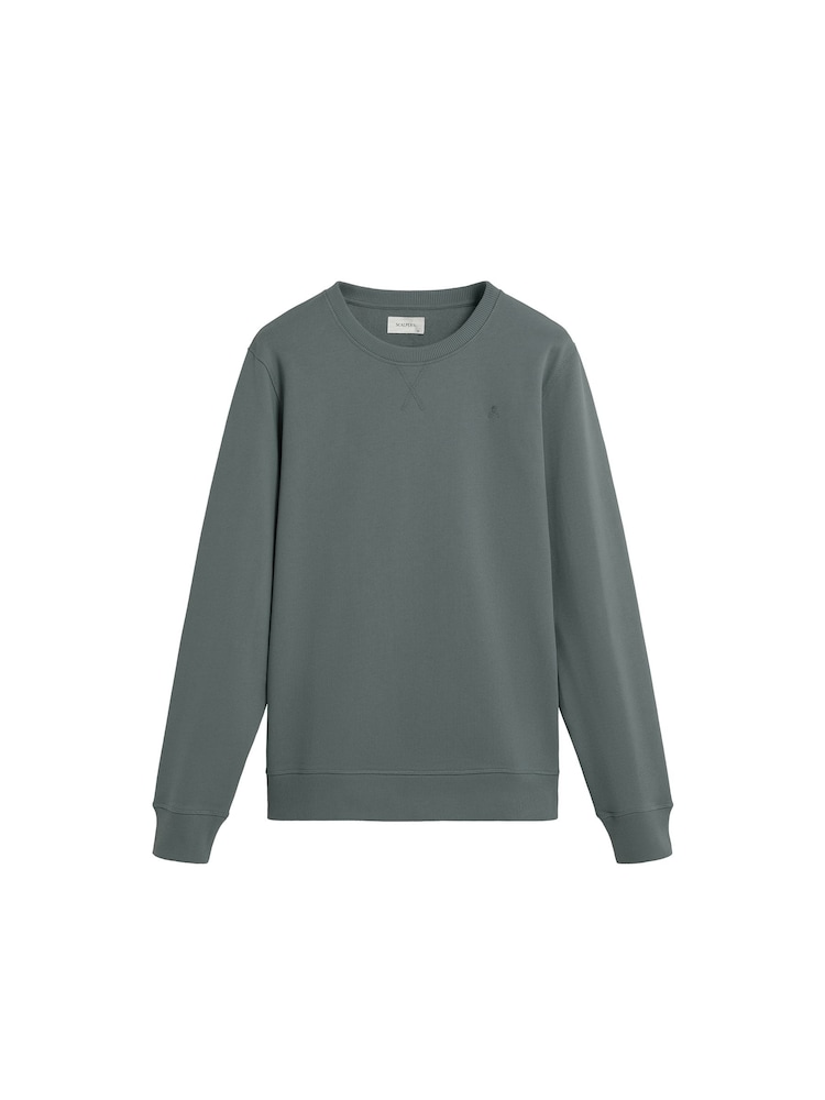 Scalpers Green Embroidered Skull Sweatshirt - Image 4 of 4 Scalpers Green Embroidered Skull Sweatshirt - Image 4 of 4