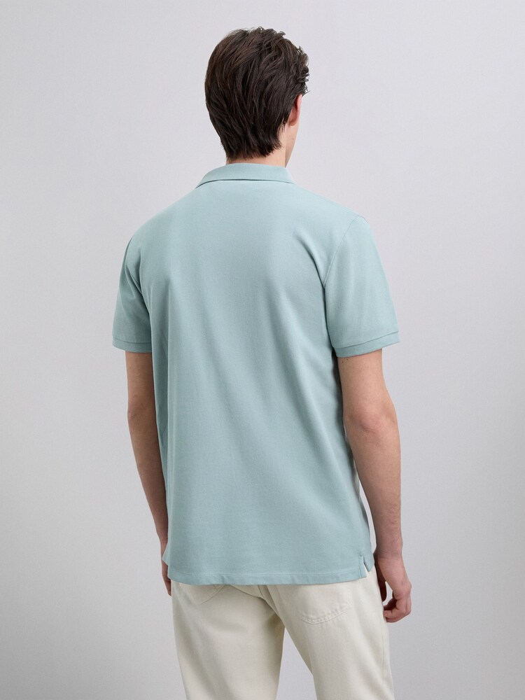 Scalpers Green Haze Basic Skull Polo Shirt - Image 2 of 4 Scalpers Green Haze Basic Skull Polo Shirt - Image 2 of 4