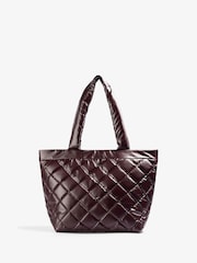 Scalpers Red Quilted Skull Tote Bag - Image 2 of 4