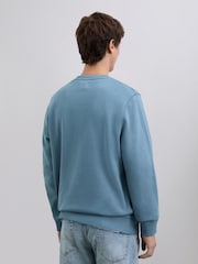 Scalpers Green Haze Embroidered Skull Sweatshirt - Image 2 of 4