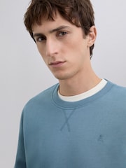 Scalpers Green Haze Embroidered Skull Sweatshirt - Image 3 of 4