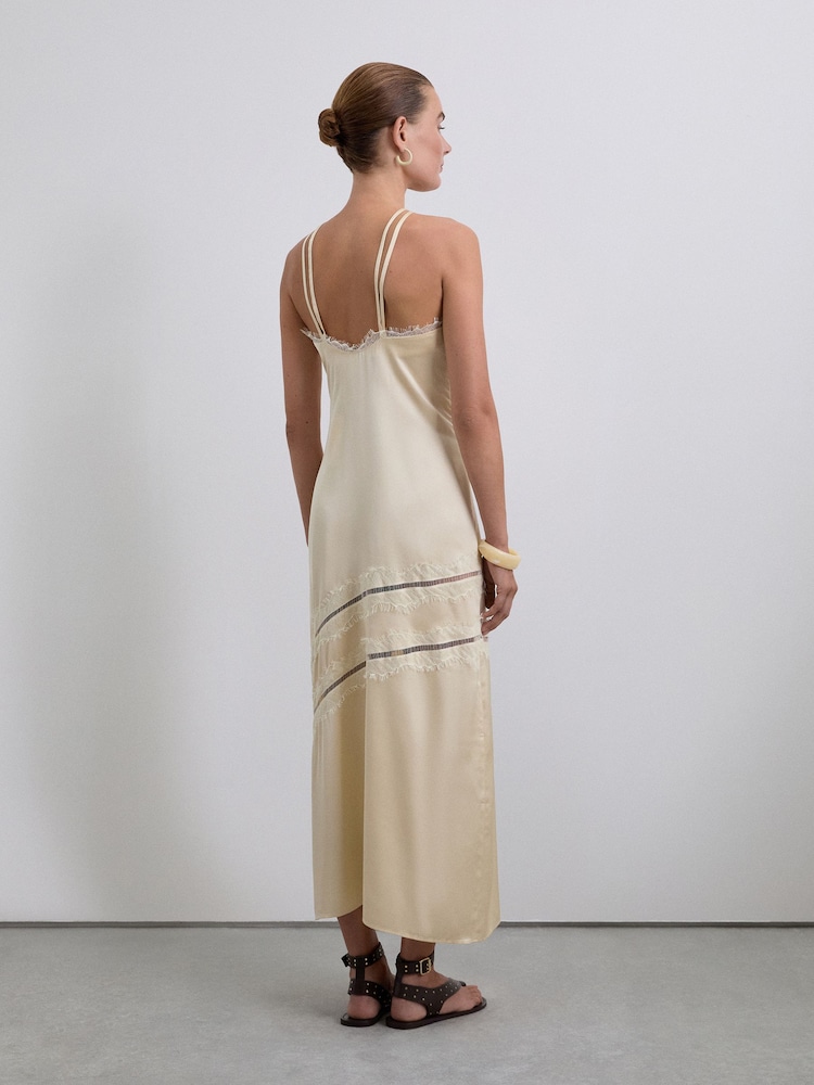 Scalpers Cream Satin Camisole Top - Image 2 of 4 Scalpers Cream Satin Camisole Top - Image 2 of 4