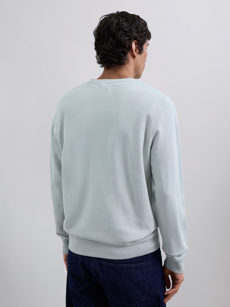 Scalpers Grey Embroidered Skull Sweatshirt - Image 2 of 4 Scalpers Grey Embroidered Skull Sweatshirt - Image 2 of 4