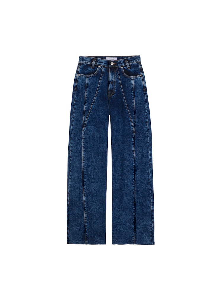 Scalpers Blue Culotte Stitched Jeans - Image 4 of 4 Scalpers Blue Culotte Stitched Jeans - Image 4 of 4